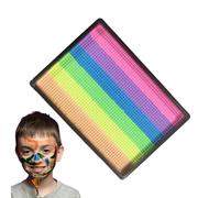 Paleta De Pintura Facial Para - Kit Profesional De Pintura Para La Cara De Pastel Dividido, Maquillaje Acuarela 6 Colores, Suministros De Pintdure, Para Carnaval, Boda, Hallo