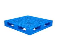 Paleta de plástico para carretilla elevadora, paleta resistente a la humedad, base de almacenamiento duradera apilable para almacén, logística y uso industrial (100x100x15cm/39x39x5.9in)