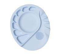 Paleta de silicona sin costuras, contenedor de limpieza sin esfuerzo, adecuado para rutinas de maquillaje diarias, paleta de silicona