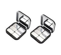 Paleta de sombra de ojos compacta vacía para mujer, con cierre magnético fuerte, colorete