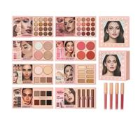 Paleta de sombras Brillo Y Mate Iluminador Colorete Contorno | Paleta de Maquillaje Completa para Rostro en Libro Para Mujeres Chicas Novia Mamá Hogar Viaje Cumpleaños Navidad