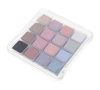 Paleta de Sombras de Ojos 16 Colores en Polvo, Acabado Mate y Brillo | Tonos Naturales para Look sin Maquillaje, Diseño Compacto para Viaje, Alta Pigmentación