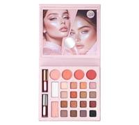 Paleta de sombras de ojos, 24 colores, brillo y nácar, para uso diario, mujeres, adolescentes, niñas, Halloween, fiestas y viajes