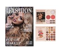 Paleta De Sombras De Ojos,30 Colores Iluminador Rubor | Paleta De Sombras En Polvo Altamente Pigmentada,Para Fiesta Cumpleaños Citas Sesiones De Fotos Boda Noche De Salida Mujeres Novias