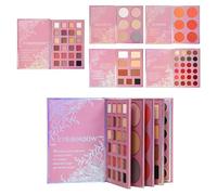 Paleta de sombras de ojos | Blusas y lápiz labial impermeable y larga duración | Paleta de sombras de ojos estilo libro de maquillaje | para mujeres y niñas cumpleaños Navidad viaje oficina
