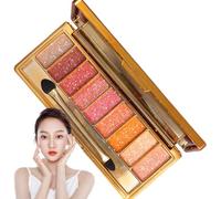 Paleta de sombras de ojos con brillo, sombra de ojos brillante de 9 colores, sombra de Sparkle a prueba de sudor a prueba de sudor para Halloween/cumpleaños/San Valentín (estilo2)