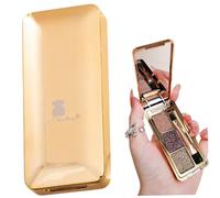 Paleta de sombras de ojos con brillo, sombra de ojos de 3 colores, paleta de brillo de larga duración altamente pigmentada, paletas de maquillaje impermeable para mujeres regalos
