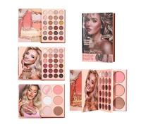 Paleta de Sombras de Ojos, Cosmético Altamente Pigmentado, Paleta de Maquillaje de Ojos, Para Adolescente Chica Mujer Madre Fiesta de Belleza Fiesta Cita Escenario Actuación Navidad