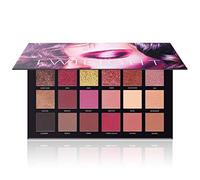 Paleta de sombras de ojos de 18 colores con purpurina resistente al agua, paleta de sombras de ojos profesional con perlas metálicas