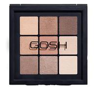 GOSH Eyedentity Paleta de sombra de ojos vegana con 9 colores perfectamente coordinados en mate y metálico, combinable para maquillaje de día y looks brillantes para la noche, sin perfume, 004 Be Here