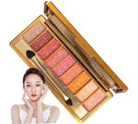 Paleta de sombras de ojos Glitter, sombra de ojos brillante de 9 colores, shardow de impermeables a prueba de sudor para Halloween/cumpleaños/día de San Valentín, Style2.