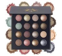 Paleta de sombras de ojos horneadas de larga duración altamente pigmentadas, 16 colores de sombras de ojos nude con brillo mate y metálico
