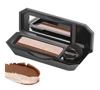 Paleta de sombras de ojos Paleta de sombras de ojos 2 colores Paleta de sombra de ojos Magno con pincel de esponja pequeña impermeable, larga duración de dos tono Sala de ojos altamente pigmentada 2
