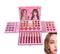 Paleta De Sombras De Ojos | Paleta de Sombras de Ojos Cosméticas de 50 Colores,Maquillaje Para Señoras | Para Mujeres Fiesta Boda Escenario Diario Disfraces Carnaval Concierto Viaje Cosplay