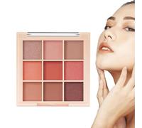 Paleta de sombras de ojos | Paleta de sombras de ojos Creative Shimmer | Resaltador de contorno de larga duración, colorete, sombra de para niñas mujeres principiantes