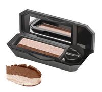 Paleta de sombras de ojos Paleta de sombras de ojos de 2 colores Maquillaje con pincel de esponja pequeño Sombra de portátil de dos tonos resistente al agua y de larga duración Estilo 2 altam