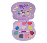 Paleta de Sombras de Ojos para Niños, Set de Maquillaje para Niñas, Sin Tóxicos, Colores con Purpurina y Espejo, Regalo para Maquillaje de Princesa de Halloween