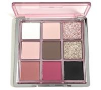 Paleta de sombras de ojos Smokey de 9 colores con purpurina, mate y paleta neutra brillante para maquillaje de día a noche Estilo 2 - Sombras de ojos