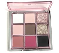 Paleta de sombras de ojos Smokey de 9 colores con purpurina, mate y paleta neutra brillante para maquillaje de día a noche Estilo 2 ;1 ;1