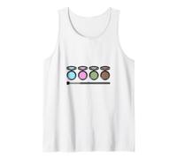 Paleta de sombras de ojos y pincel Camiseta sin Mangas