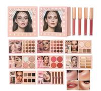 Paleta de sombras Kit Con 8 Páginas Con Iluminador, Colorete, Contorno Y