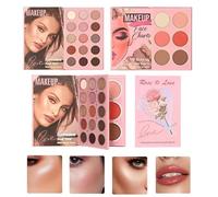 Paleta de Sombras Kit de 21 Colores en Estilo Libro con Rubor