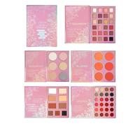 Paleta de Sombras | Lápiz Labial en Polvo Impermeable y Mezclable,Paleta de Maquillaje Facial con Iluminador y Rubor | Para Cumpleaños Navidad Viaje Oficina Fiesta Boda Compras Vacaciones Exterior