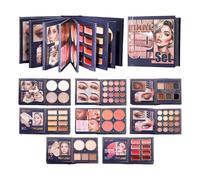 Paleta De Sombras,Mate, Brillante, Iluminador Y Contorno | Polvo Rubor Y Sombras Maquillaje,para Mujeres Adolescentes Chicas Cumpleaños Boda Fiesta