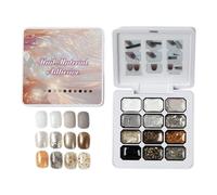 Paleta de uñas con purpurina - Colección semisólido degradado de doce, placa de mezcla de pigmentos cosméticos portátil | Esmalte de uñas de gel brillante, organizador de exhibición de m