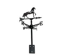 Paleta de viento giratoria para caballo, para techo, indicador de dirección del viento, vintage, se adapta a paletas de viento para cobertizos, patio, jardín, pabellón (h47) H156