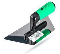 Paleta de Yeso de Acero Inoxidable, (9.4 x 4.7 Pulgadas), Paleta de Yeso Veneciano, Herramienta de Acabado, Trapecio, 240 x 120 mm, Meoded Paint & Plaster