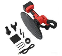 Paleta de yeso eléctrica de 1680 W, paleta de hormigón inalámbrica de 6 velocidades con 2 baterías de litio, máquina de acabado de paredes de 38 cm