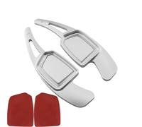 Paleta del volante Compatible Con A5 Para S5 Para B10 2025 Extensión De Cambio Paleta Palanca Cambios Volante Coche Pegatinas Extendidas Accesorios(Silver)