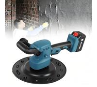 Paleta Eléctrica, Máquina Pulidora De Alisado De Pared Kit De Alisado De Superficies De Cemento De Mano Con Batería De Litio Sin Escobillas Para Paredes Techos Y Suelos En ConstruccióN(Blue,2battery)