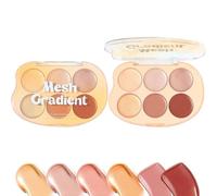 Paleta facial, paleta de contorno de 6 colores, fórmula de crema impermeable de 12 g, kit de cosméticos mixtos y de larga duración para mujeres, ideal para pieles maduras, artistas, eventos y
