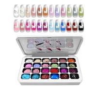 Paleta Gel Toque,24 Colores En Diseño Uñas - Gel Degradado Uñas - Para Principiantes Mujeres Madres Estudiantes De Arte Aficionados A Manualidades Salón En Casa