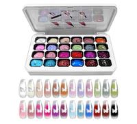 Paleta Gel Toque | Herramienta Manicura 24 Colores | Paleta De Gel Degradado Con Palmaditas | Para Principiantes Mujeres Madres Estudiantes De Arte Aficionados A Manualidades Salón En Casa