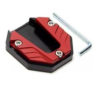 Paleta Lateral Motocicleta extensión Pata Cabra para BMW M1000 RR（2021-, Caballete Placa Aluminio Almohadilla AleacióN Soporte,A Red