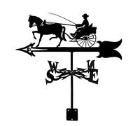 Paleta meteorológica de metal con adorno de animales, para techos, veleta, indicador de dirección del viento, vida silvestre, cobertizos al aire libre, patio, techo, graneros, decoración