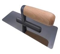 Paleta para cemento, Paleta de enyesado - Herramienta albañilería cubo Mango madera acero inoxidable(Trapezoid)