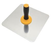 Paleta para cemento, Tablero de mortero yeso aluminio, 30x30cm/11,8x11,8 pulgadas, con mango agarre suave