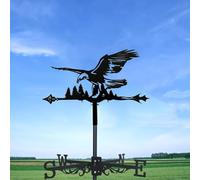 Paleta para el clima Toproof Decoion Aniomal Indicador de dirección del viento Veleta para patio al aire libre, jardín, granero, cobertizo, (pagoda) águila
