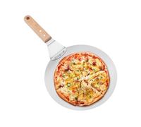 Paleta Para Pizza De Acero | Coussin Mobile,Pala Antiadherente Con Mango De Madera | Para Uso En Exteriores Servir Cocinar En Hogar Restaurante Hornear En Cocina Barbacoa