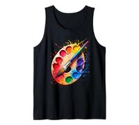 Paleta Pincel Pintura Arte Artista Pintor Camiseta sin Mangas
