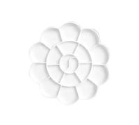 paleta pintura Flower-Shaped Plastic Paint Palettes - Watercolor, Gouache Mixing Trays For Artists, Painters(1pcs)