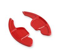 Paleta Volante Coche Compatible Con Para TT TTS 2011-2014 A6 C7 2012-2017 Paletas De Cambio De Volante De Coche Decoración Interior Repuestos(Carbon red)