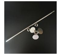 Paletas agitadoras de acero inoxidable, Agitador de tres palas acero inoxidable 304 con varilla(10cm blade with rod)
