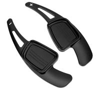 Paletas cambio marcha Compatible Con A3 Para 8V Para A4 Para B9 Para B9.5 2017 Paletas De Extensión De Palanca De Cambios Para Volante De Coche(Black)