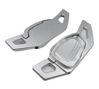 Paletas cambio volante Compatible Con A3 A4 A4L A5 A6 A7 A8 Q3 Q5 Q7 S3 R8 Palanca De Cambios De Aluminio Para Volante De Coche, Color Rojo, Plateado Y Negro, 2 Unidades.(Red)