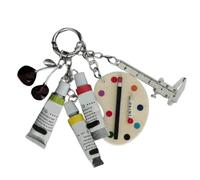 Paletas creativas llavero de moda monedero accesorios bolsa encanto práctico llavero de metal para personas con estilo